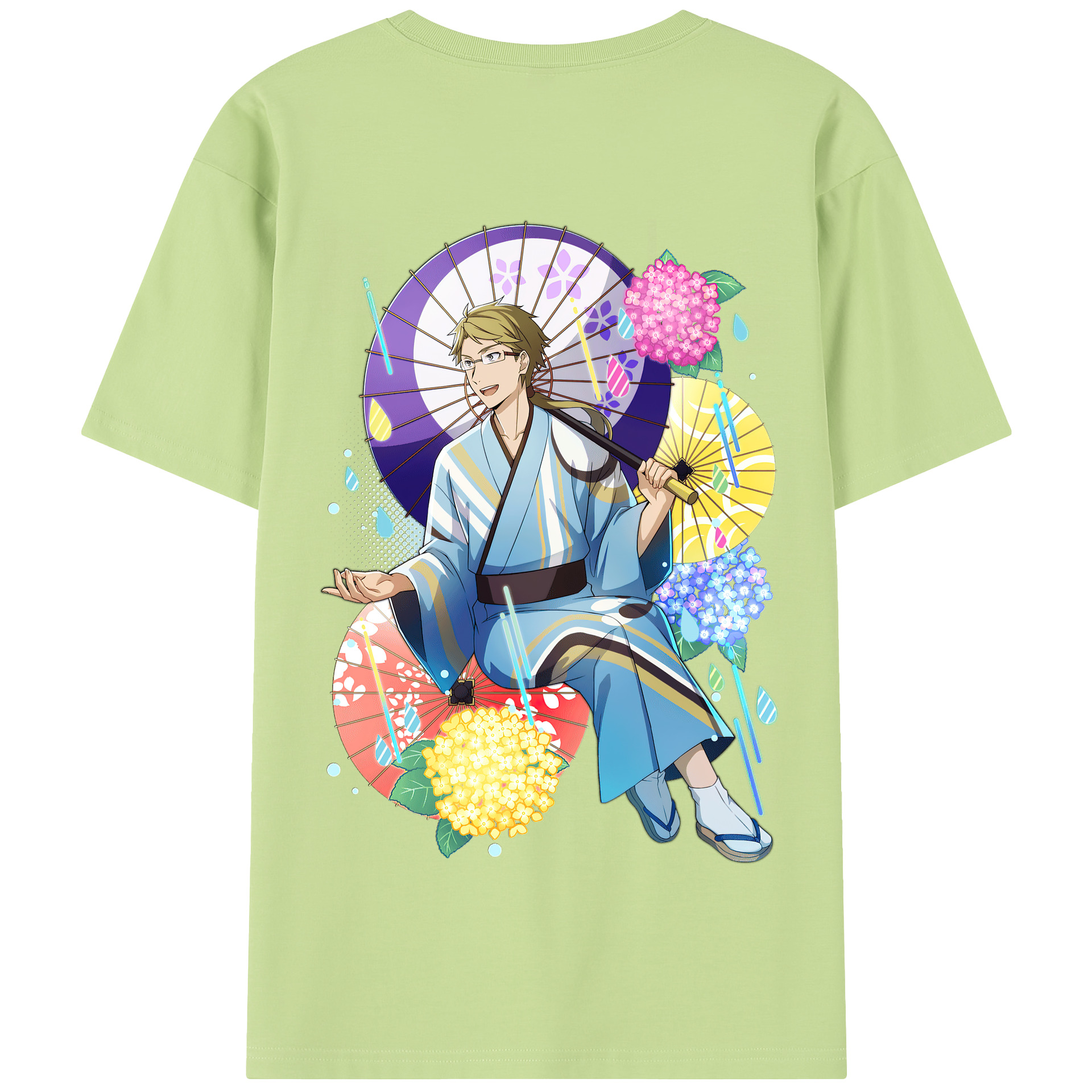 （画像用） 文豪ストレイドッグス Bungo Stray Dogs 綿100％半袖Tシャツ（背面プリント）
